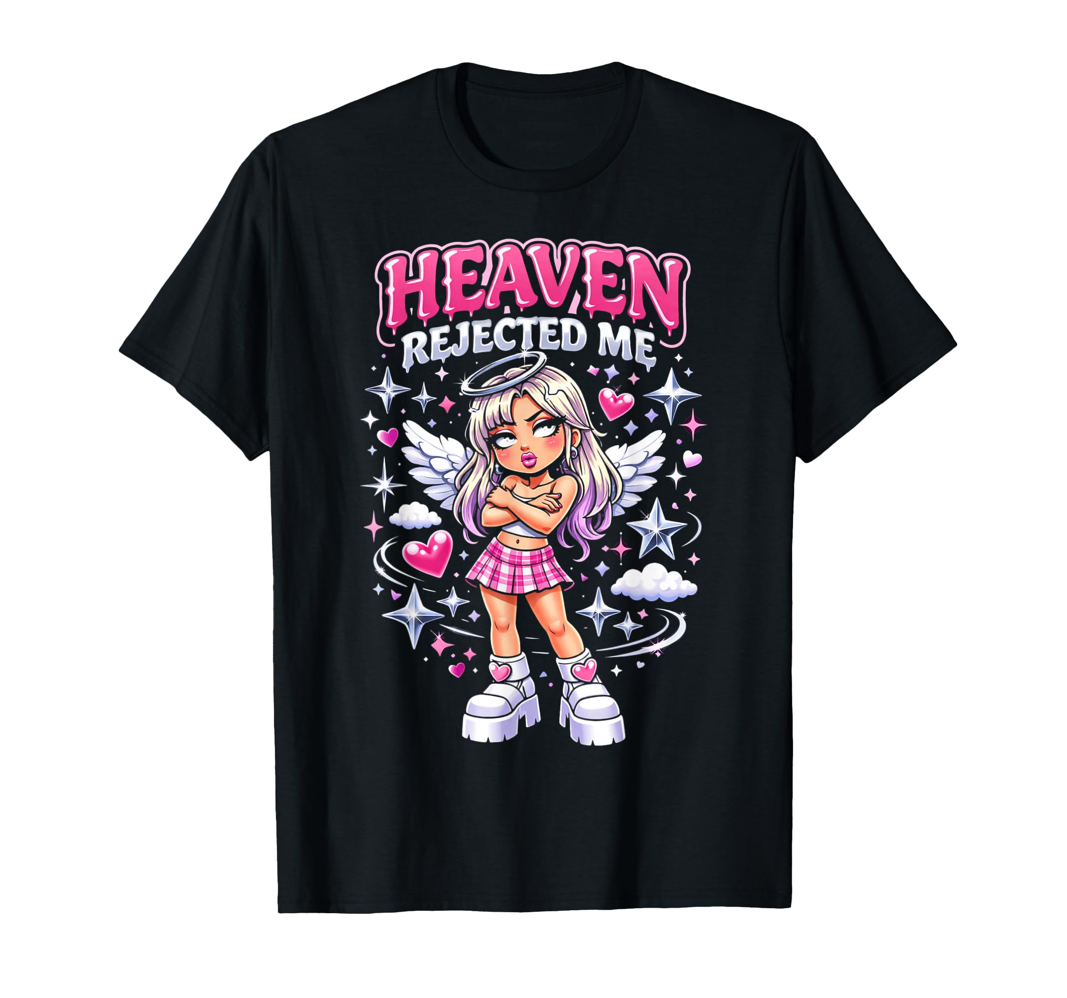 Heaven Rejected Me Bratty Y2K T-Shirt - Streetwear Style for Adults - T-Shirt, Sweatshirt, Hoodie