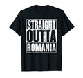 Straight Outta Romania Distressed T-Shirt - Streetwear Style Men Women - T-Shirt, Sweatshirt, Hoodie