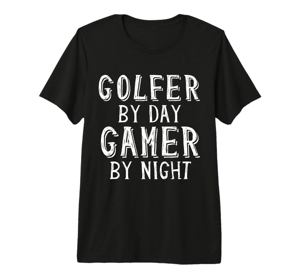 Golfer Day Gamer Night Golfing Gaming T-Shirt - Aesthetic Graphic Unisex - T-Shirt, Sweatshirt, Hoodie