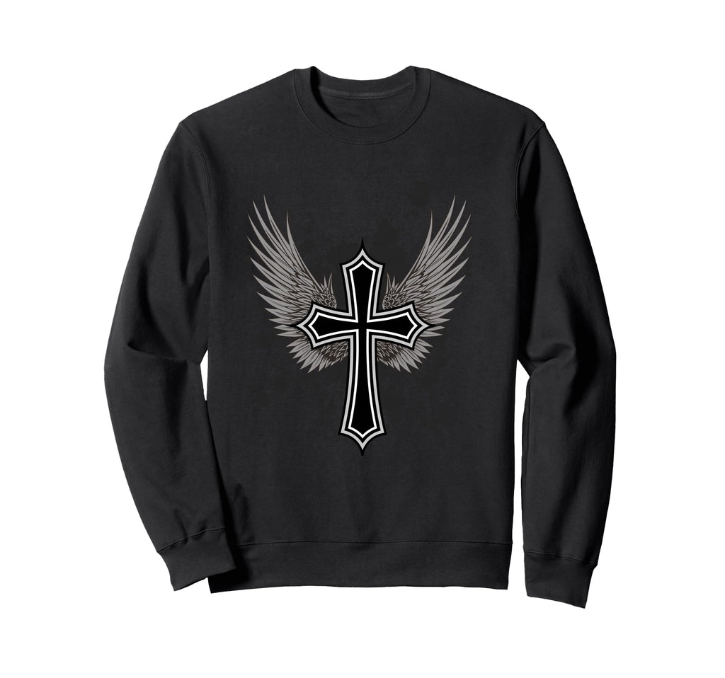 Y2K Aesthetic Cross 90S 2000S Biker Sweatshirt - Custom Art Print Unisex - T-Shirt, Sweatshirt, Hoodie
