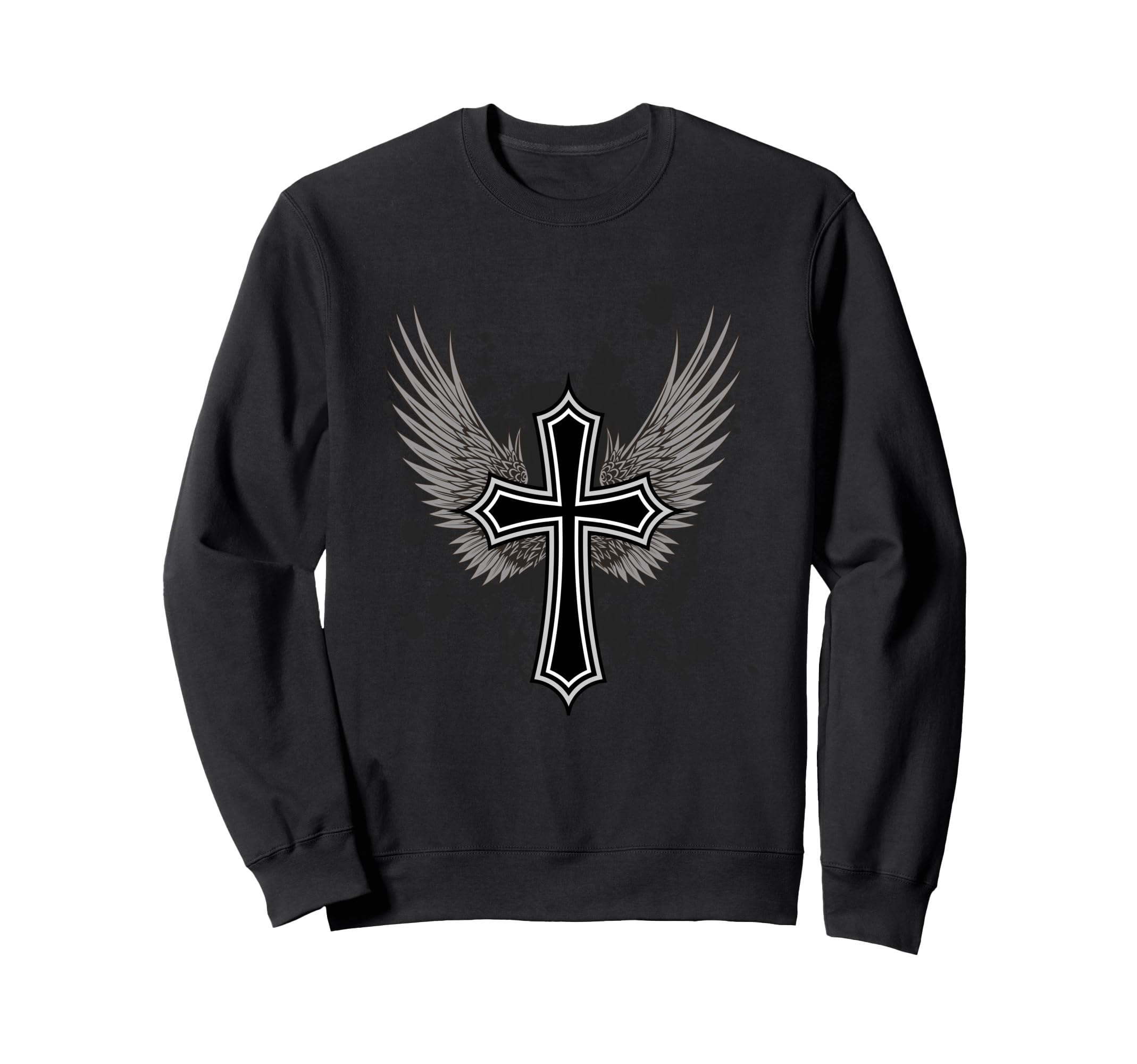 Y2K Aesthetic Cross 90S 2000S Biker Sweatshirt - Custom Art Print Unisex - T-Shirt, Sweatshirt, Hoodie