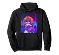 Vaporwave Aesthetic Anime Sword Waifu Hoodie - Custom Art Print Unisex - T-Shirt, Sweatshirt, Hoodie