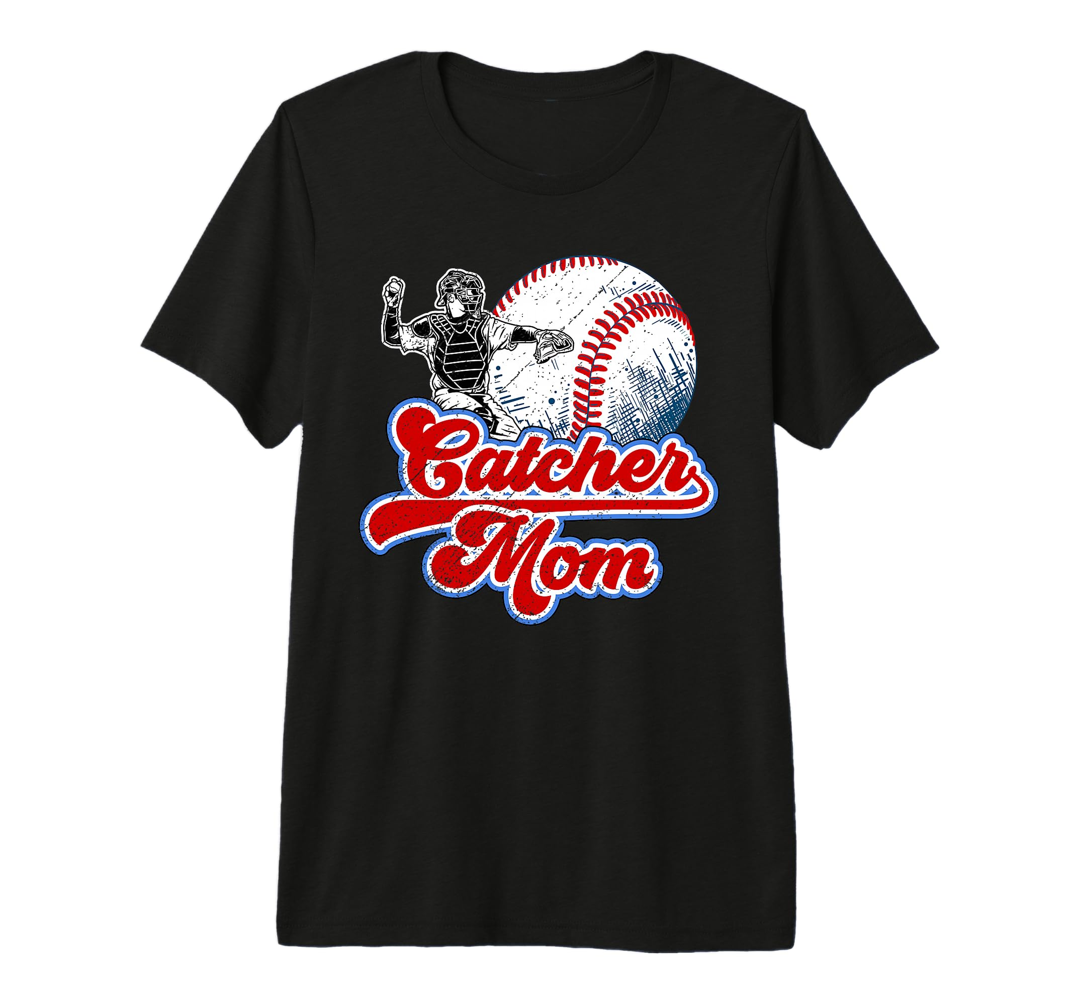 Baseball Catcher Mom Baseball T-Shirt - Minimalist Print for Adults - T-Shirt, Sweatshirt, Hoodie