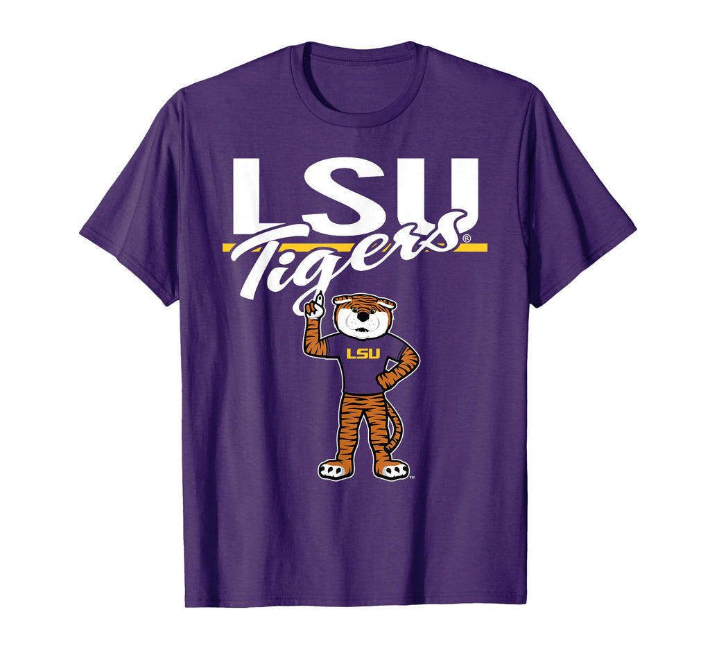 Lsu Tigers Mascot Purple Officially T-Shirt - Custom Art Print Unisex - T-Shirt, Sweatshirt, Hoodie