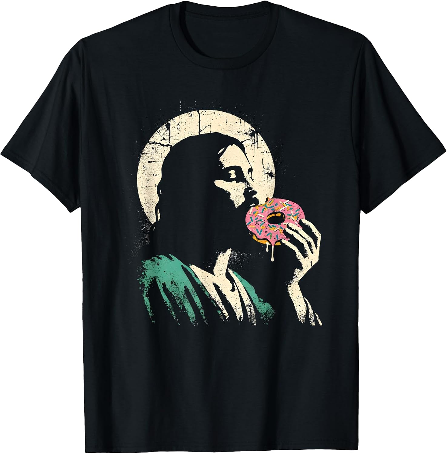 Jesus Donut Funny Christian Religious Sweets Lover - Adult & Kids T-Shirts, Sweatshirts & Hoodies apparel design preview 1