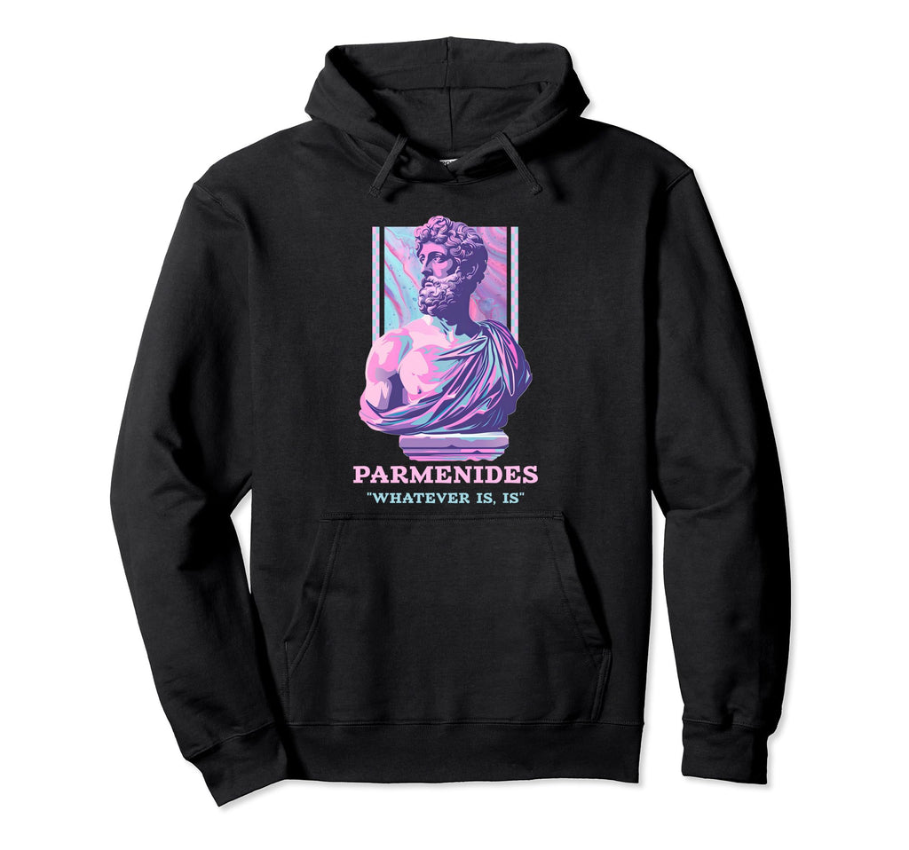 Parmenides Stoic Philosophy Y2K Aesthetic Hoodie - Graphic Print Men Women - T-Shirt, Sweatshirt, Hoodie