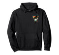 2 Sided Summer Palm Trees Distressed Hoodie - Unique Graphic Unisex - T-Shirt, Sweatshirt, Hoodie
