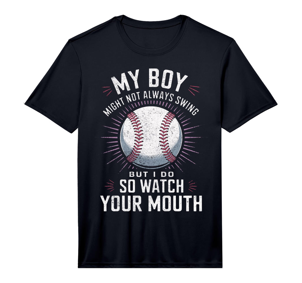 Mens My Might Not Always Swing Baseball T-Shirt - Graphic Print for Adults - T-Shirt, Sweatshirt, Hoodie