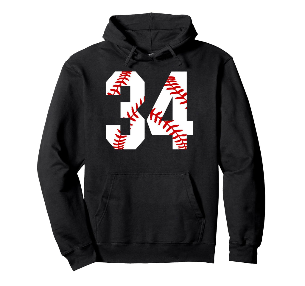 Baseball Mom 34 Jersey Baseball Jersey Hoodie - Minimalist Print Men Women - T-Shirt, Sweatshirt, Hoodie