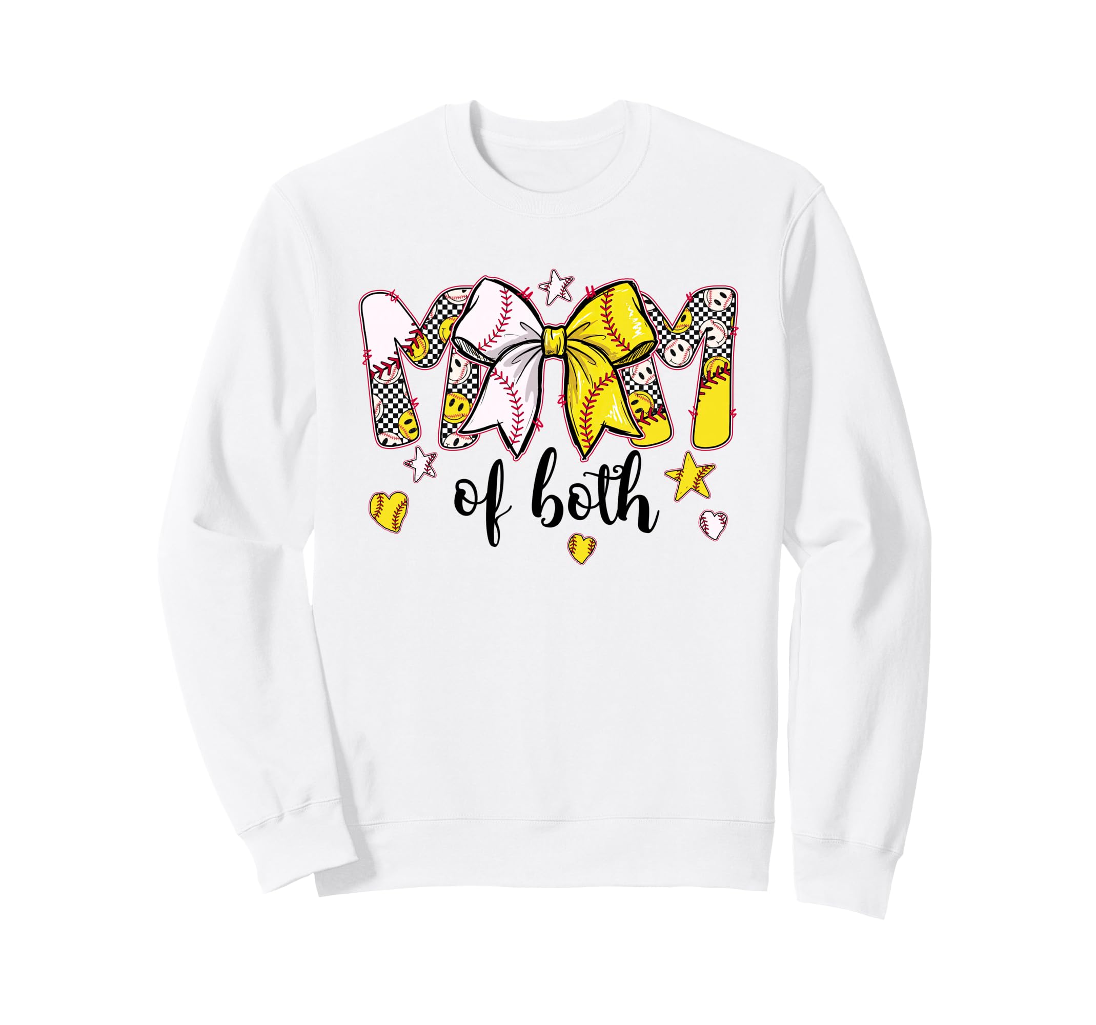 Baseball Softball Mom Both Game Sweatshirt - Streetwear Style Men Women - T-Shirt, Sweatshirt, Hoodie