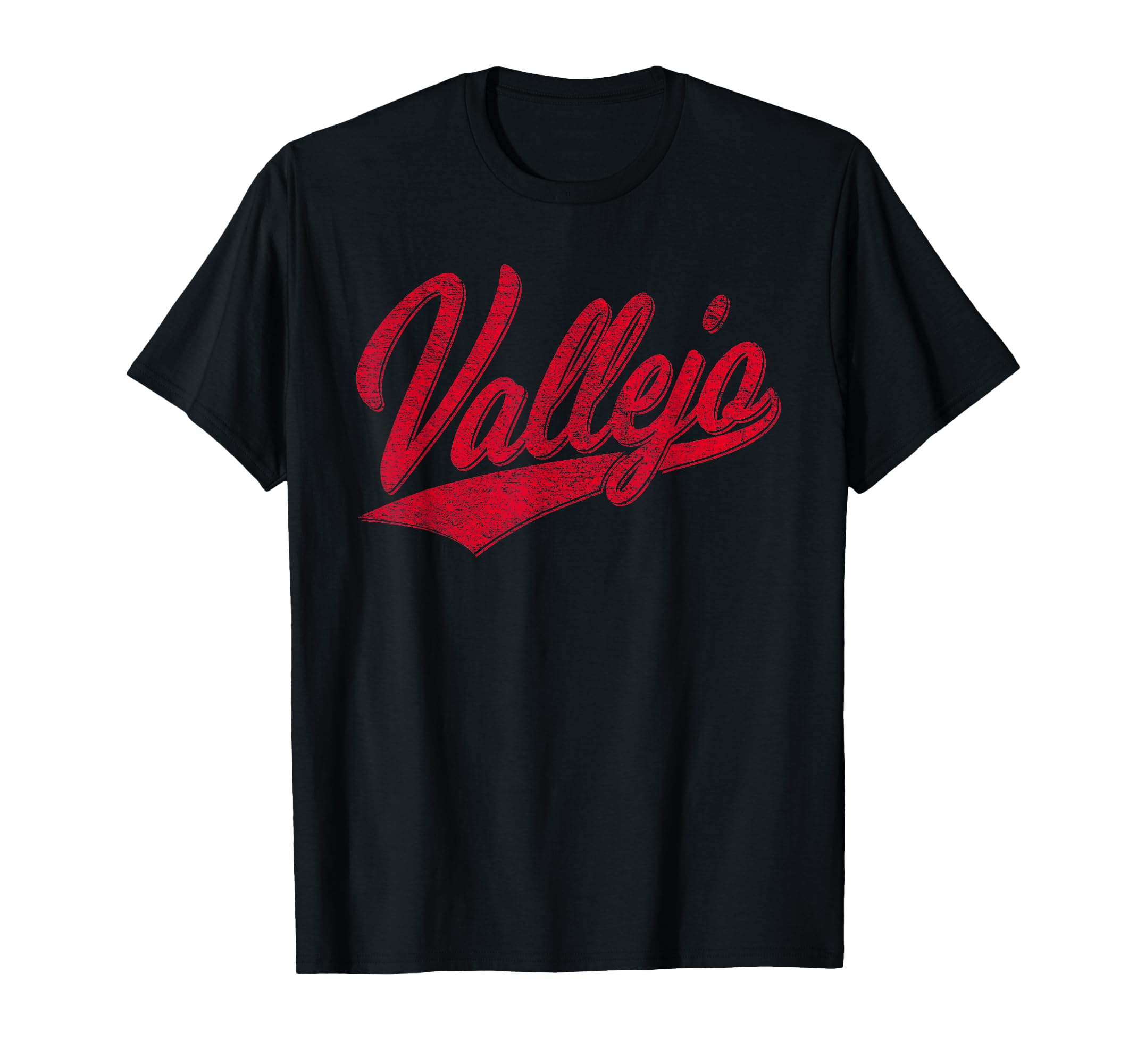 Vallejo California Varsity Script T-Shirt - Graphic Print for Adults - T-Shirt, Sweatshirt, Hoodie