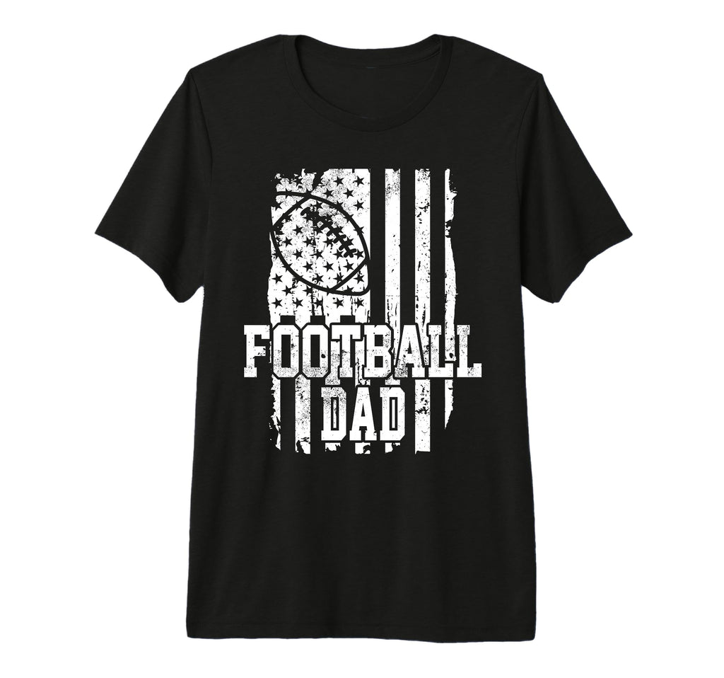 Usa Flag Football Dad Football Game Day T-Shirt - Trendy Graphic Men Women - T-Shirt, Sweatshirt, Hoodie