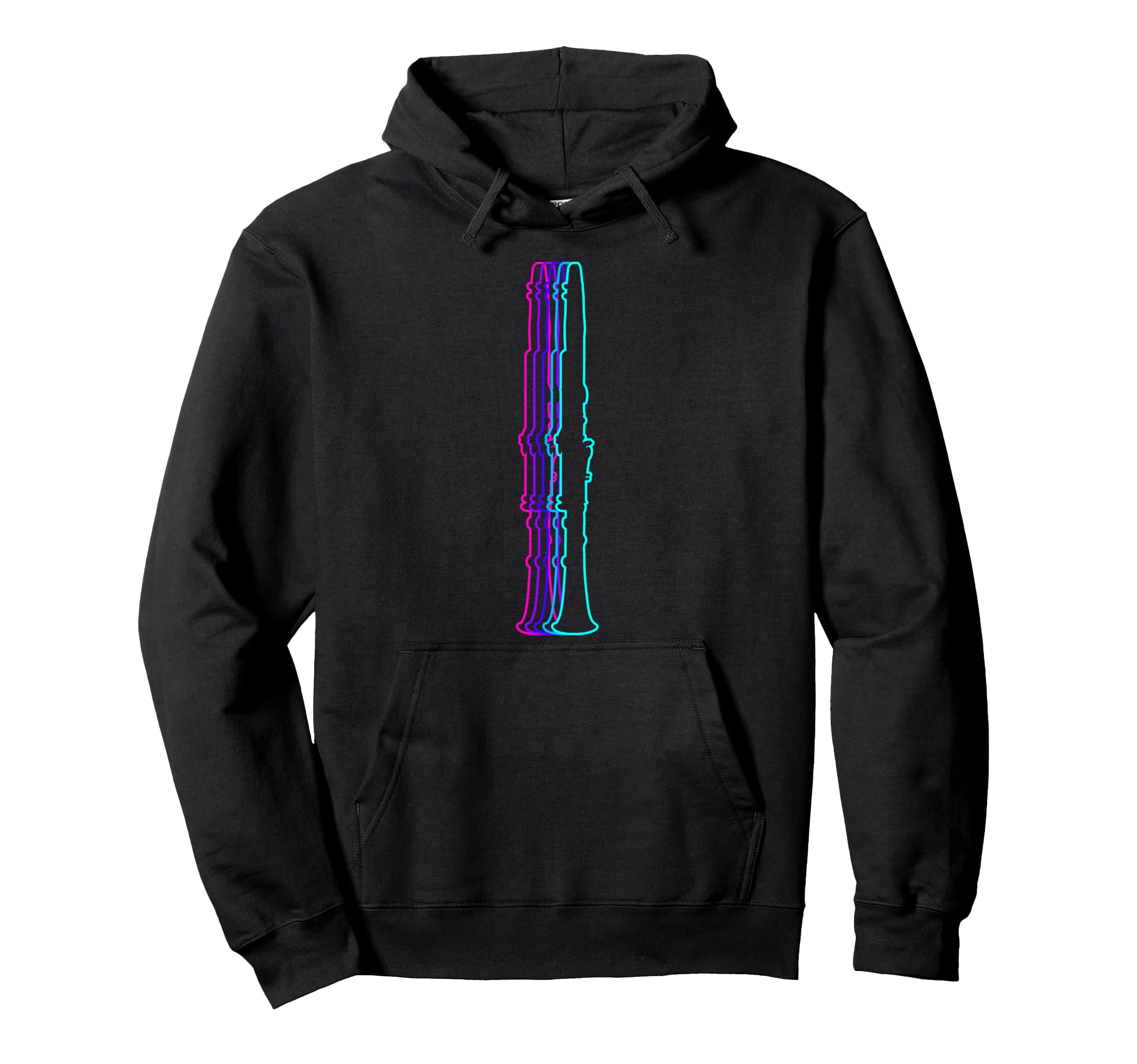 Clarinet Instrument Clarinetist Vaporwave Hoodie - Trendy Graphic Unisex - T-Shirt, Sweatshirt, Hoodie