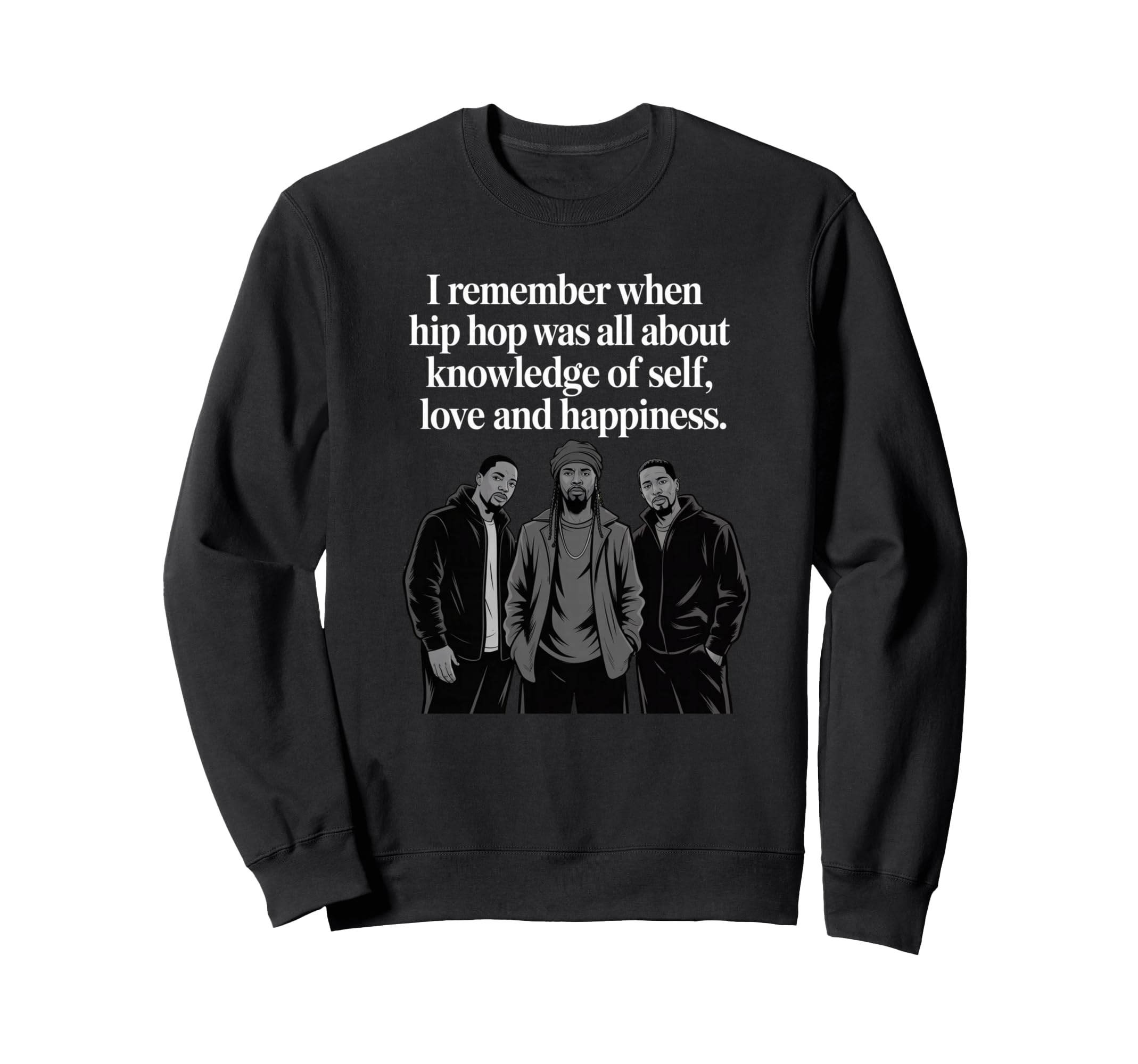 Old School Hip Hop Knowledge Self Sweatshirt - Streetwear Style Unisex - T-Shirt, Sweatshirt, Hoodie