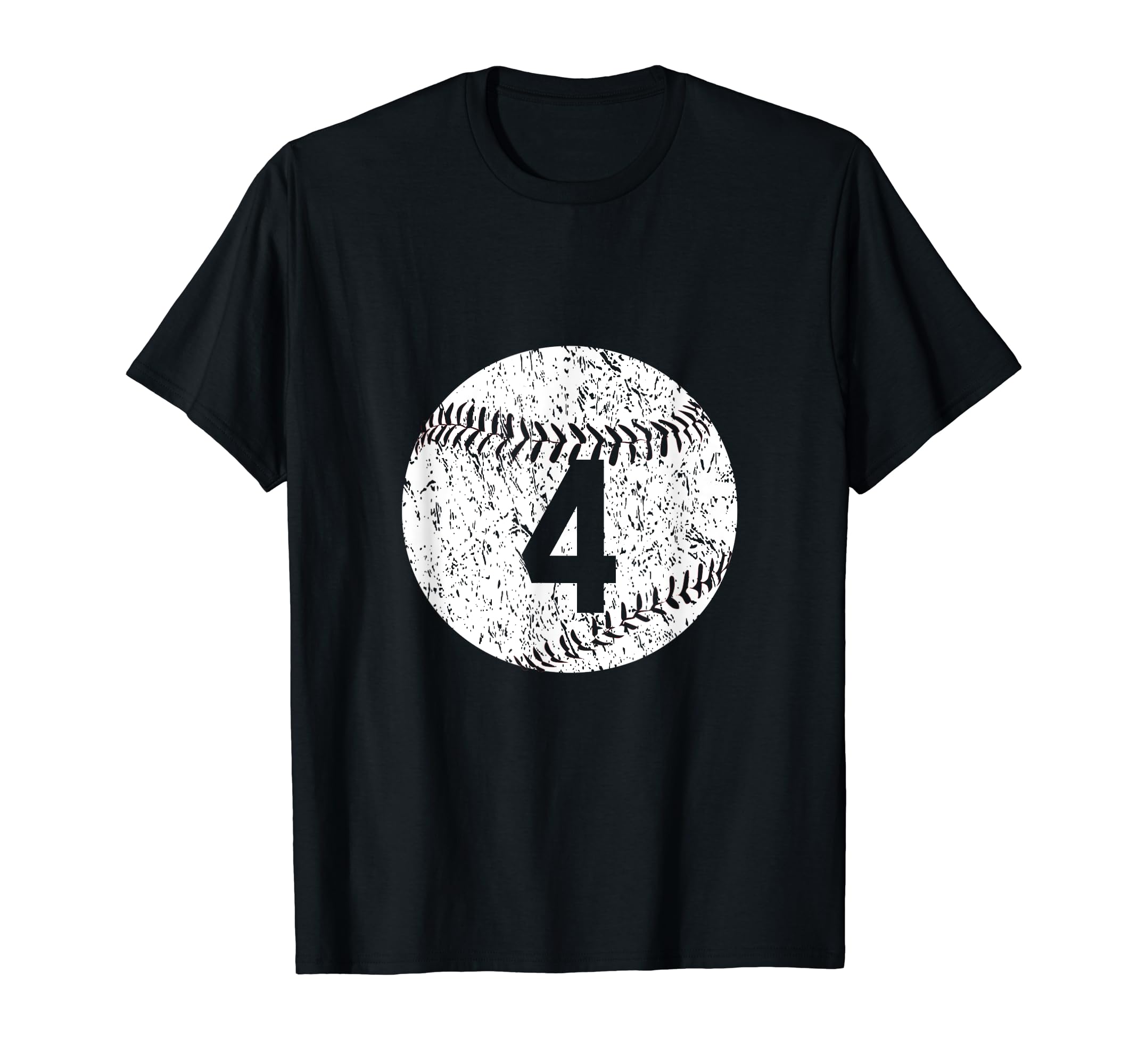 Baseball Number 4 T-Shirt - Trendy Graphic for Adults - T-Shirt, Sweatshirt, Hoodie