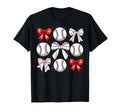 Baseball Coquette Bow Baseball Mama T-Shirt - Unique Graphic for Adults - T-Shirt, Sweatshirt, Hoodie