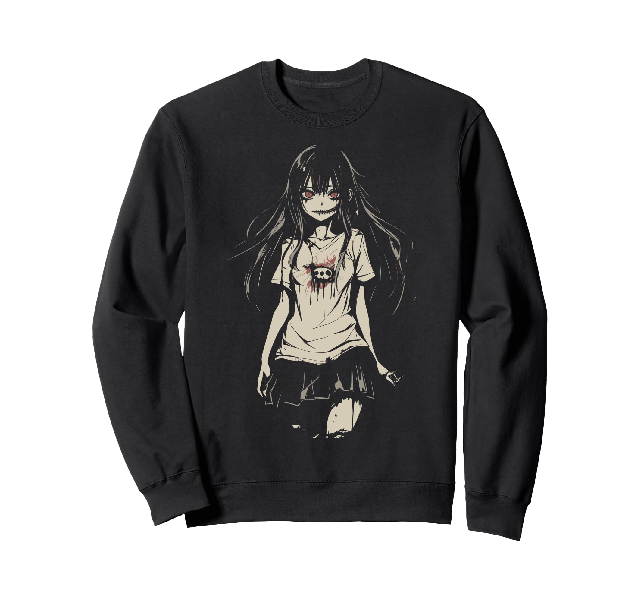 Anime Horror Aesthetic Soft Grunge Sweatshirt - Custom Art Print Unisex - T-Shirt, Sweatshirt, Hoodie