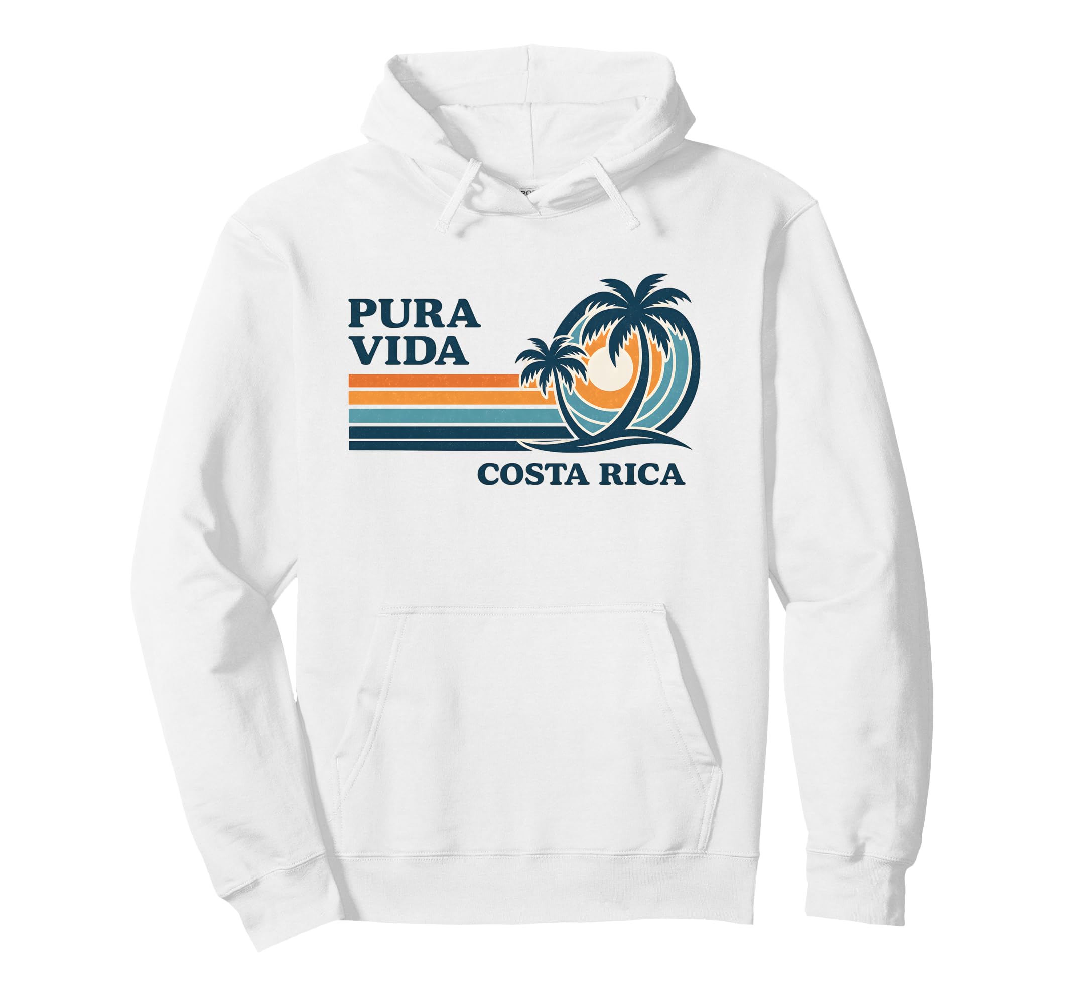 Costa Rica Sunset Palm Hoodie - Aesthetic Graphic Unisex - T-Shirt, Sweatshirt, Hoodie