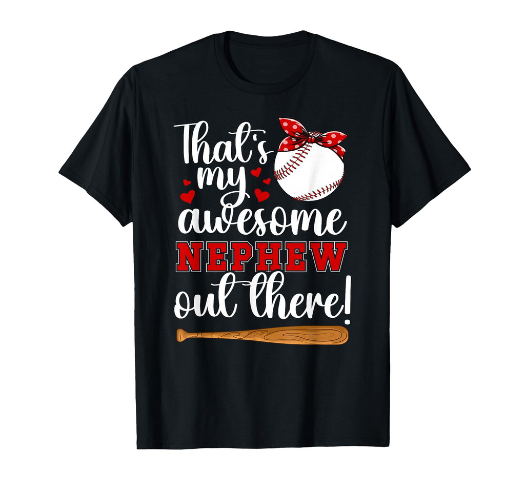 My Awesome Nephew Baseball Aunt T-Shirt - Trendy Graphic Men Women - T-Shirt, Sweatshirt, Hoodie