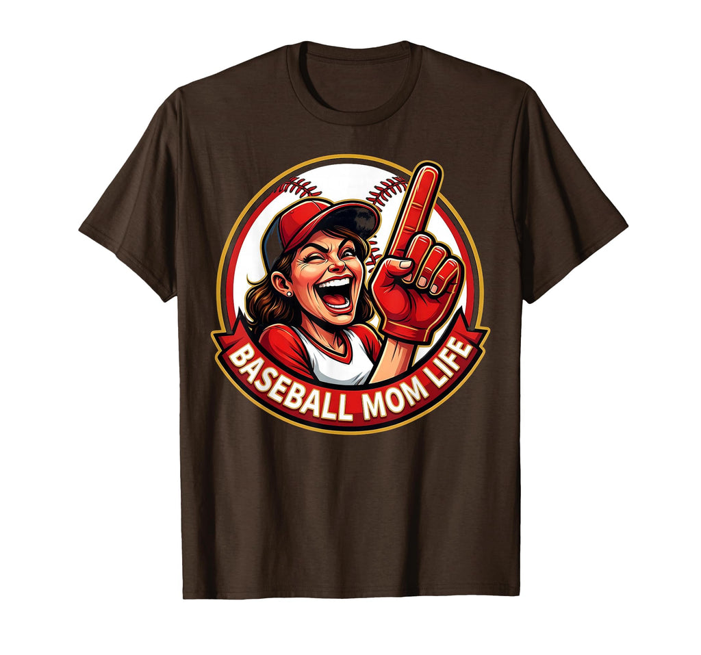 Baseball Mom Life T-Shirt - Minimalist Print for Adults - T-Shirt, Sweatshirt, Hoodie