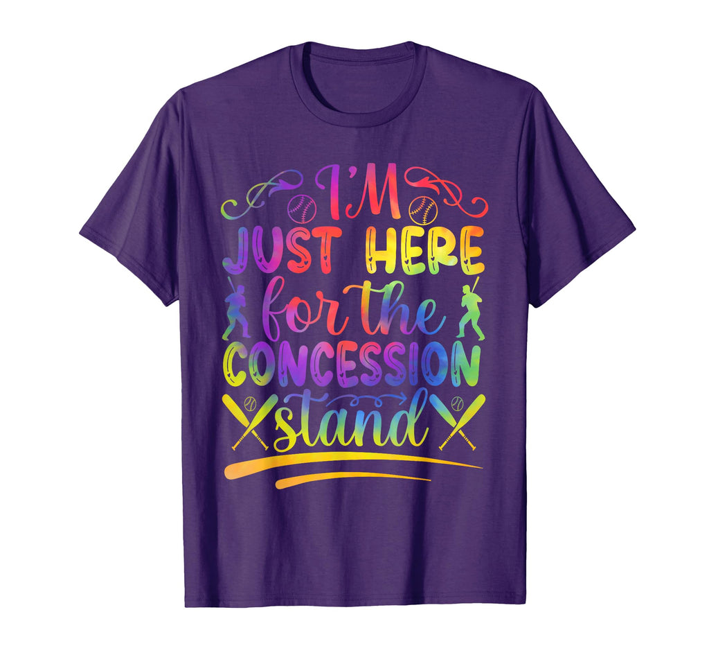 Just Here Concession Stand Baseball T-Shirt - Trendy Graphic for Adults - T-Shirt, Sweatshirt, Hoodie