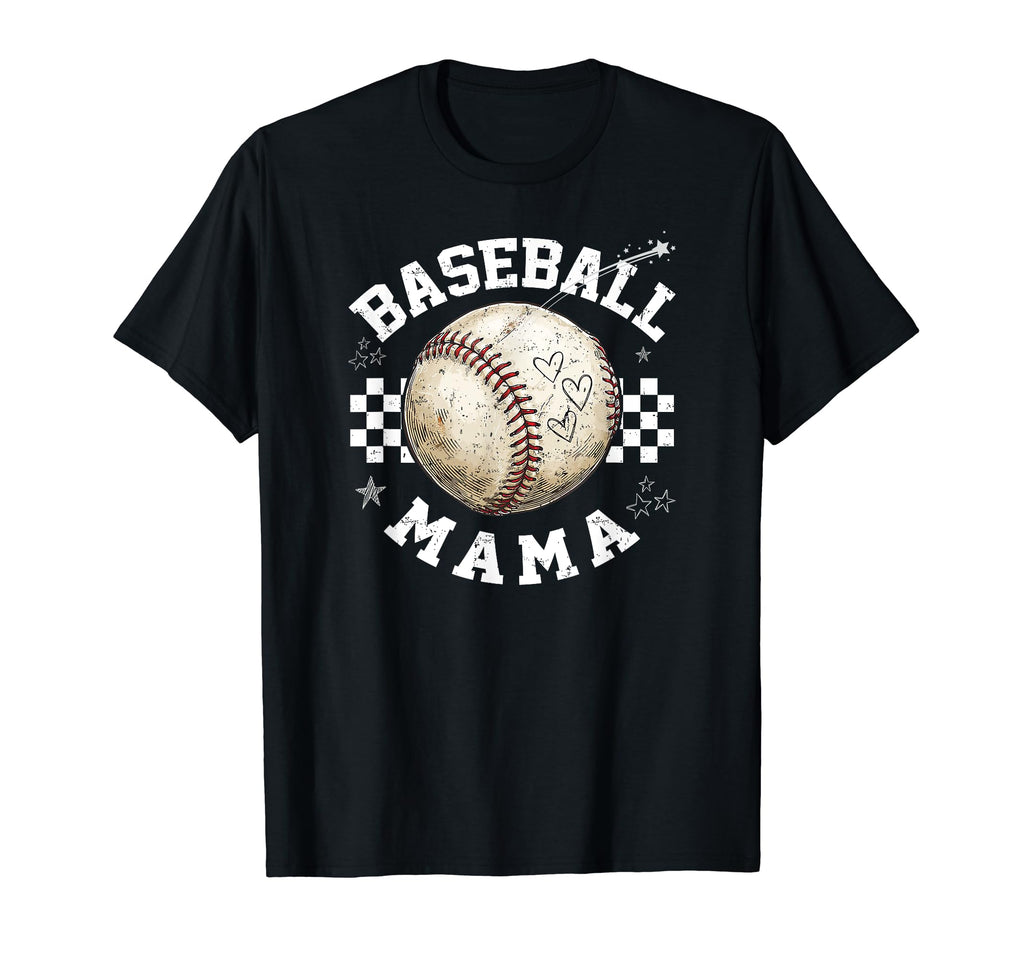 Baseball Mama Trendy Team Moms Sports T-Shirt - Novelty Apparel for Adults - T-Shirt, Sweatshirt, Hoodie