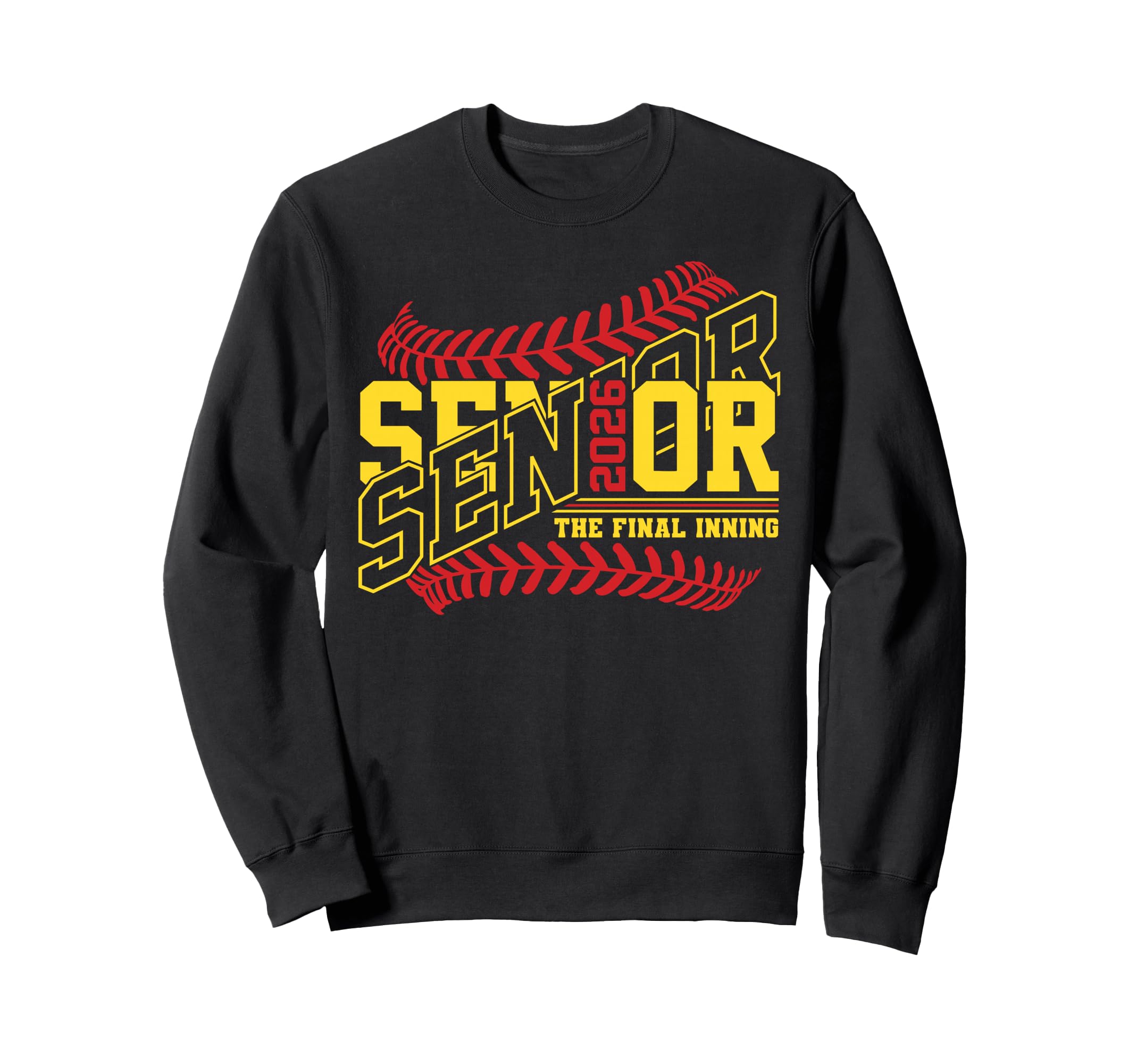 Senior 2026 Final Inning Softball Sweatshirt - Custom Art Print Men Women - T-Shirt, Sweatshirt, Hoodie