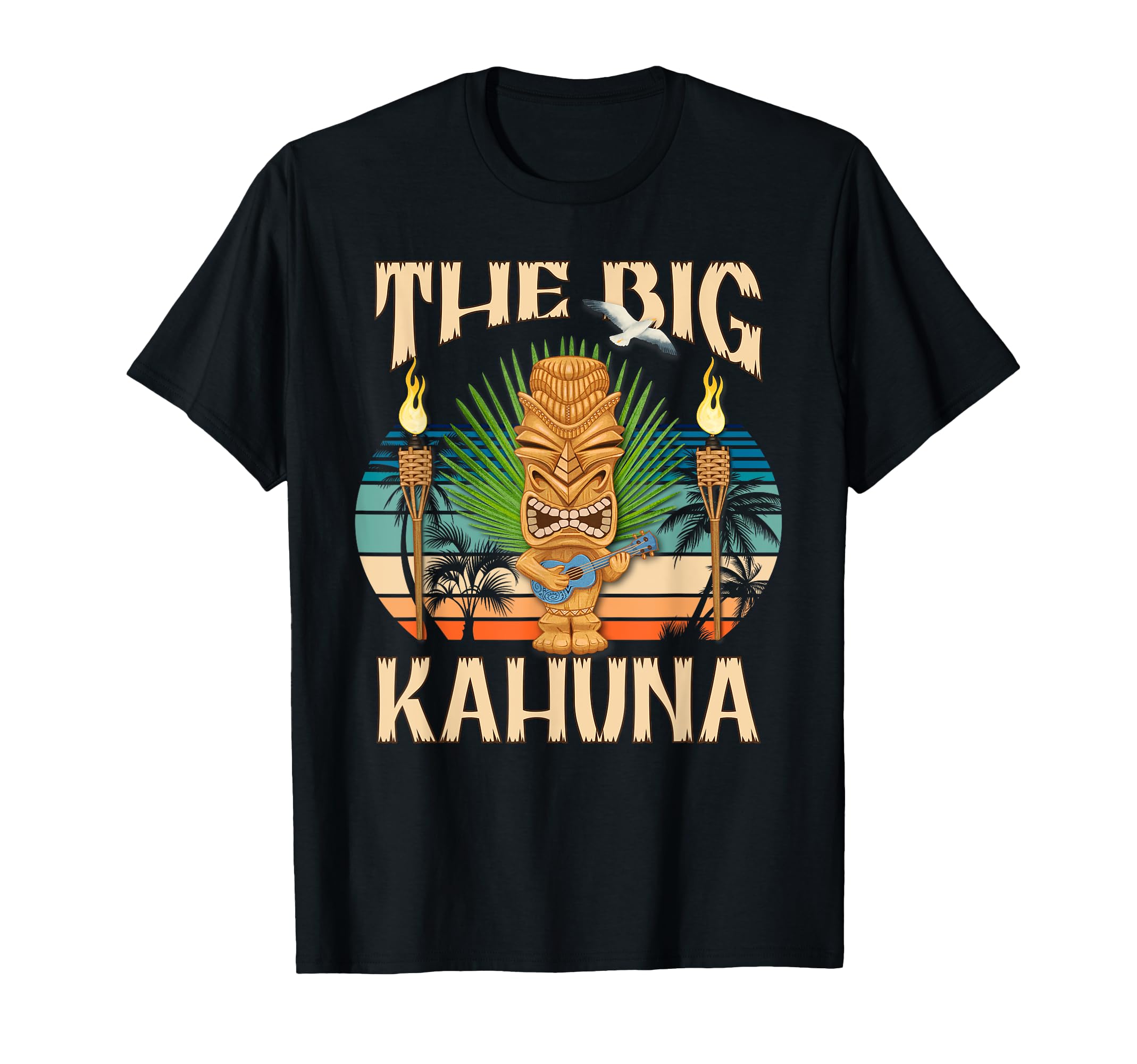 Tiki Music Ukulele Big Kahuna Tropical T-Shirt - Graphic Print Unisex - T-Shirt, Sweatshirt, Hoodie