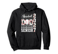 Senior 2027 Baseball Dad Proud Family Hoodie - Minimalist Print for Adults - T-Shirt, Sweatshirt, Hoodie