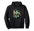 Lets Roll Roller Skates 70S 80S 90S Hoodie - Aesthetic Graphic Unisex - T-Shirt, Sweatshirt, Hoodie