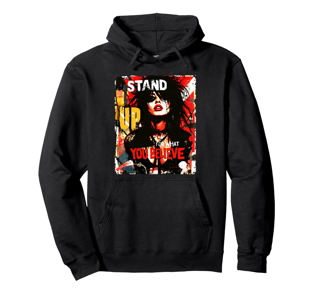 Punk Graffiti 90S Grunge Art Distressed Hoodie - Minimalist Print Unisex - T-Shirt, Sweatshirt, Hoodie