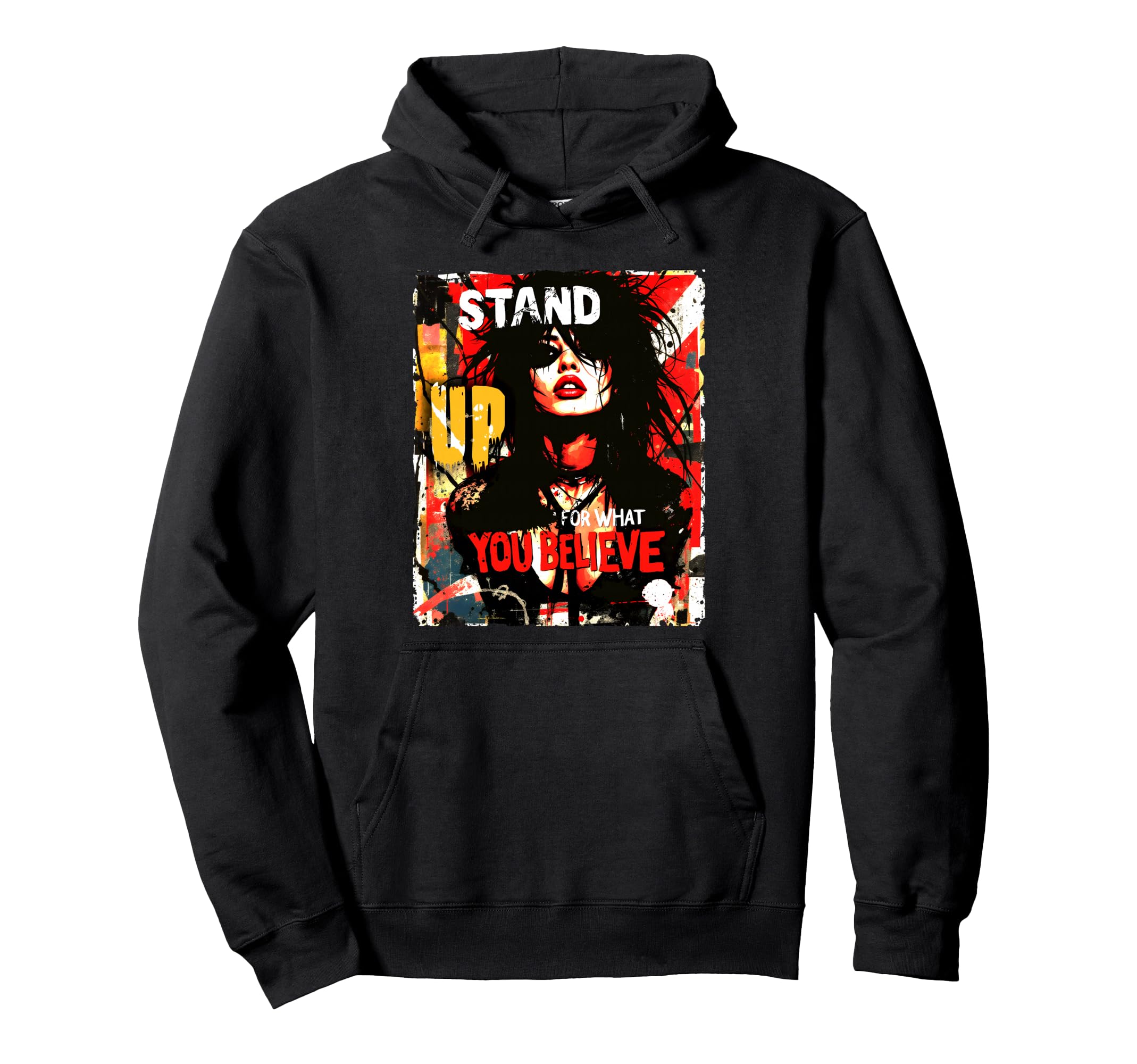 Punk Graffiti 90S Grunge Art Distressed Hoodie - Minimalist Print Unisex - T-Shirt, Sweatshirt, Hoodie