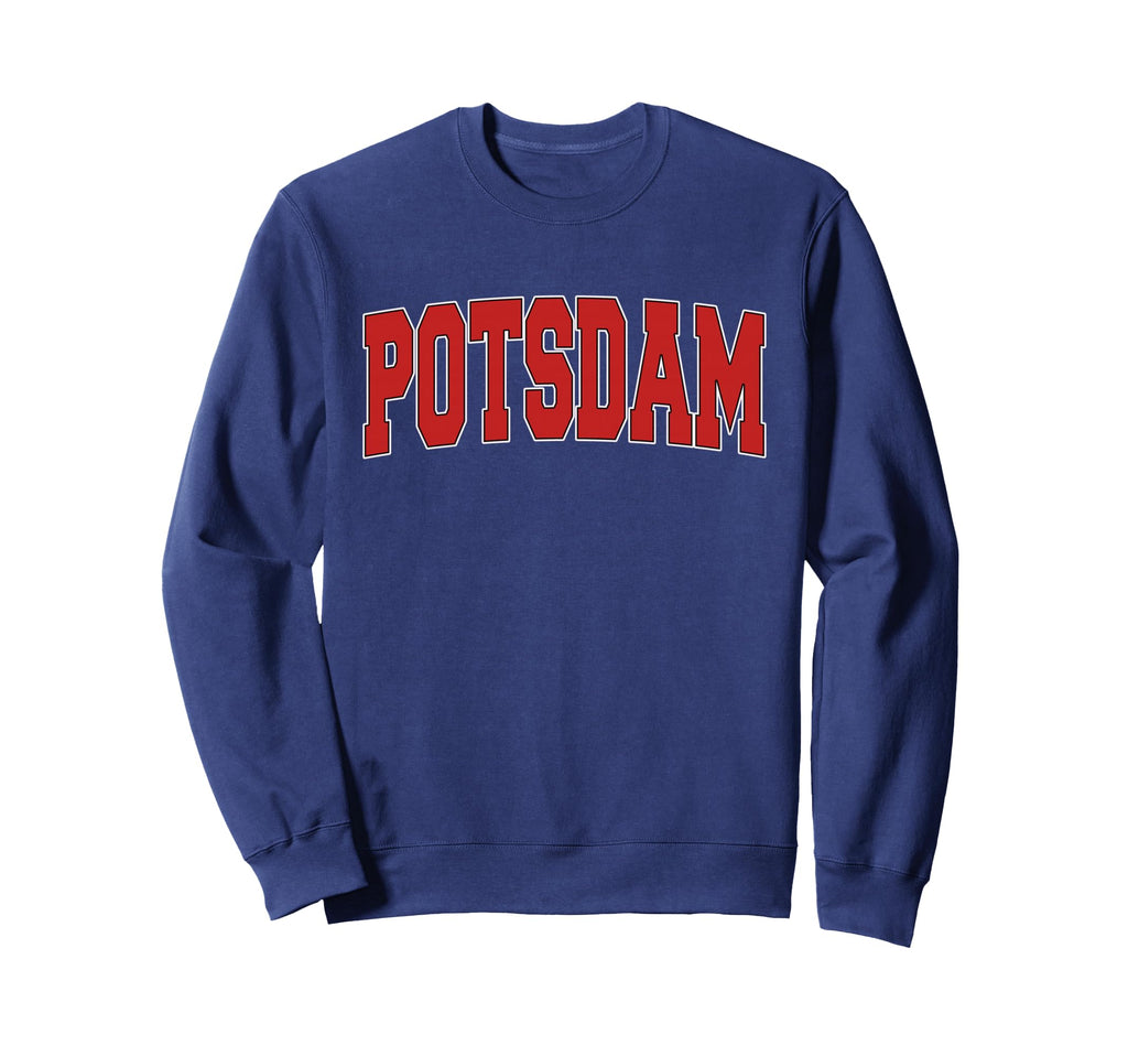 Potsdam Ny New York Varsity Usa Sweatshirt - Minimalist Print for Adults - T-Shirt, Sweatshirt, Hoodie