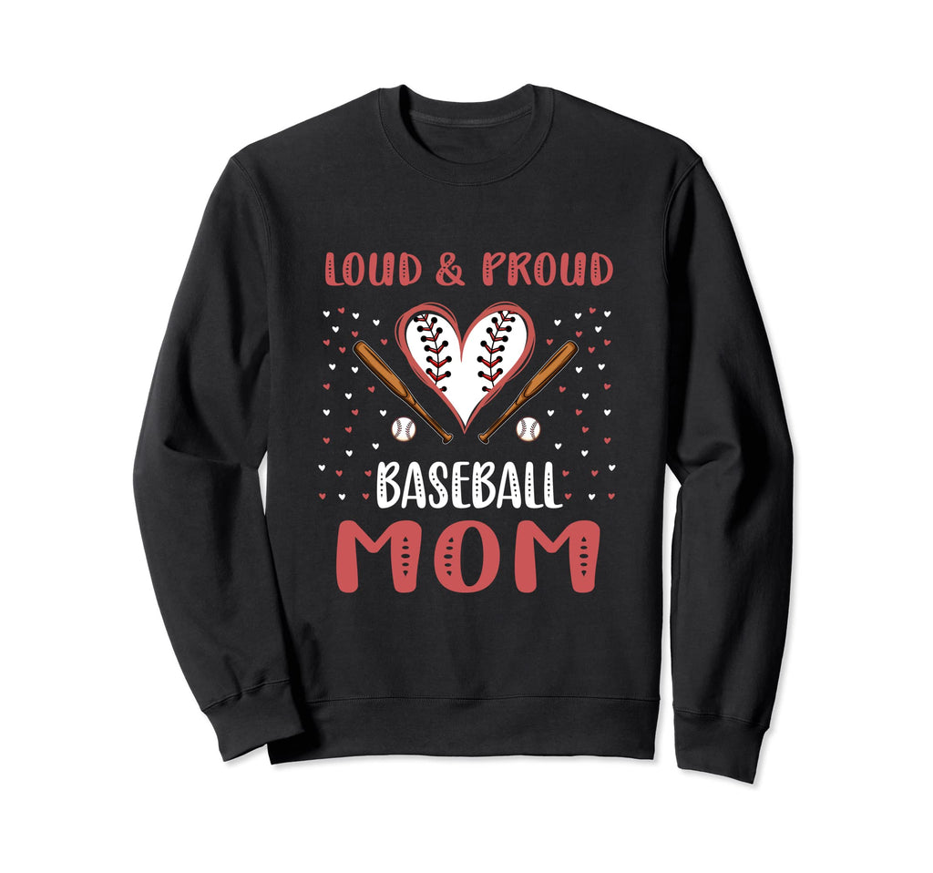 Baseball Season Mom Game Day Sweatshirt - Novelty Apparel for Adults - T-Shirt, Sweatshirt, Hoodie
