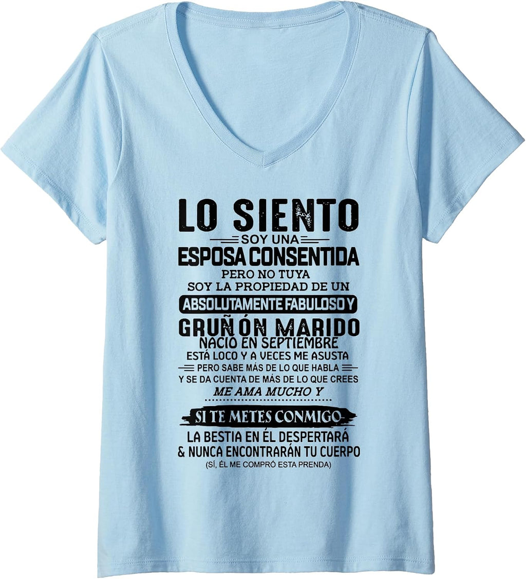 Lo Siento Soy Una Esposa Consentida By Merch - Adult & Kids T-Shirts, Sweatshirts & Hoodies apparel design preview 1