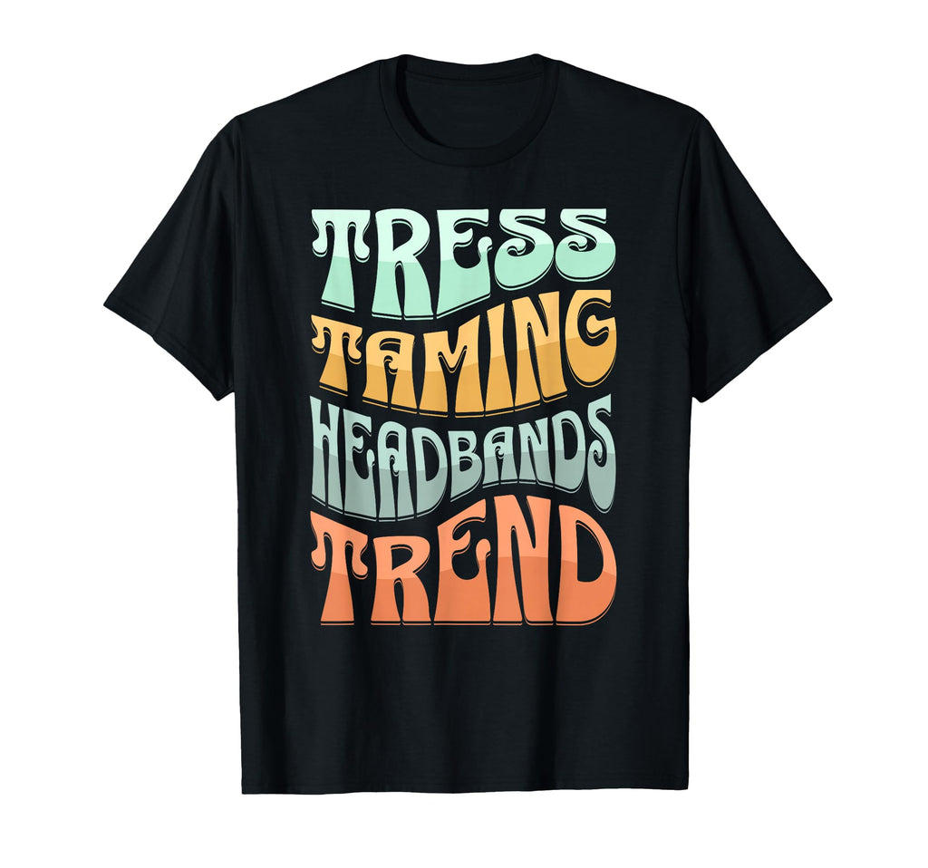 Headband Groovy Hair Vibes Trend T-Shirt - Custom Art Print Unisex - T-Shirt, Sweatshirt, Hoodie