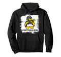 Messy Bun Softball Mom Life Hoodie - Fun Novelty Design for Adults - T-Shirt, Sweatshirt, Hoodie