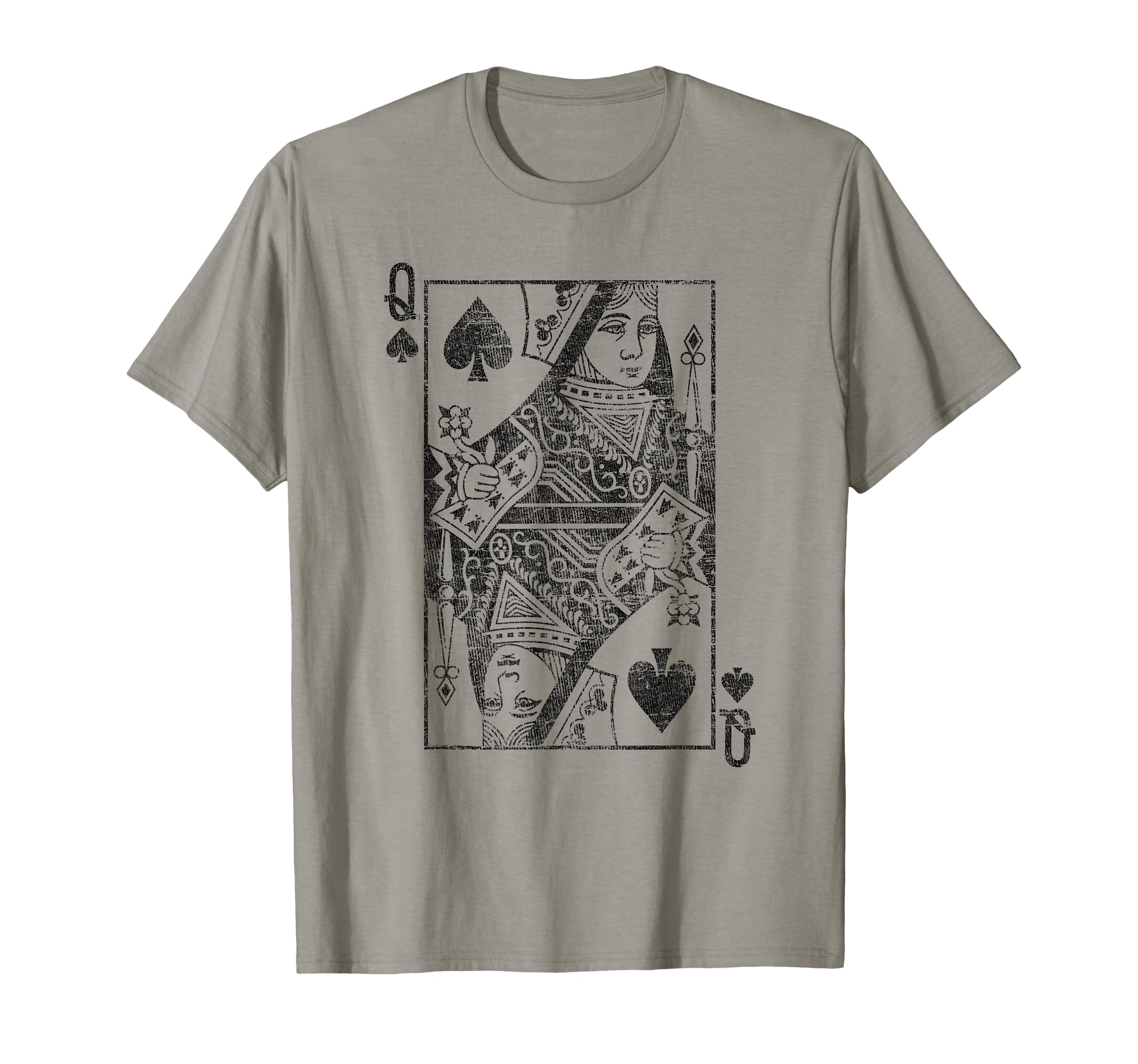 Lady Spades Playing Cards Costume T-Shirt - Minimalist Print for Adults - T-Shirt, Sweatshirt, Hoodie
