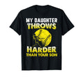 Funny Softball Dad Shirts My Daughter T-Shirt - Minimalist Print Unisex - T-Shirt, Sweatshirt, Hoodie