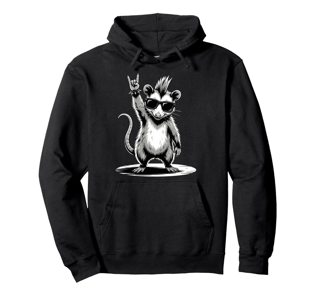 Funny Opossum Loving Rock And Roll Heavy Hoodie - Trendy Graphic Men Women - T-Shirt, Sweatshirt, Hoodie