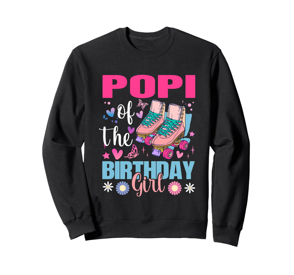 Popi Birthday Rolling Skate Bday Sweatshirt - Minimalist Print for Adults - T-Shirt, Sweatshirt, Hoodie