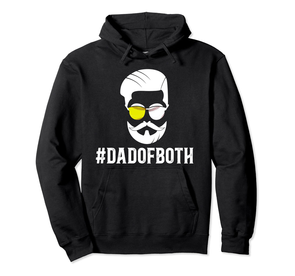 Dad Both Beard Baseball Softball Dad Hoodie - Aesthetic Graphic Unisex - T-Shirt, Sweatshirt, Hoodie