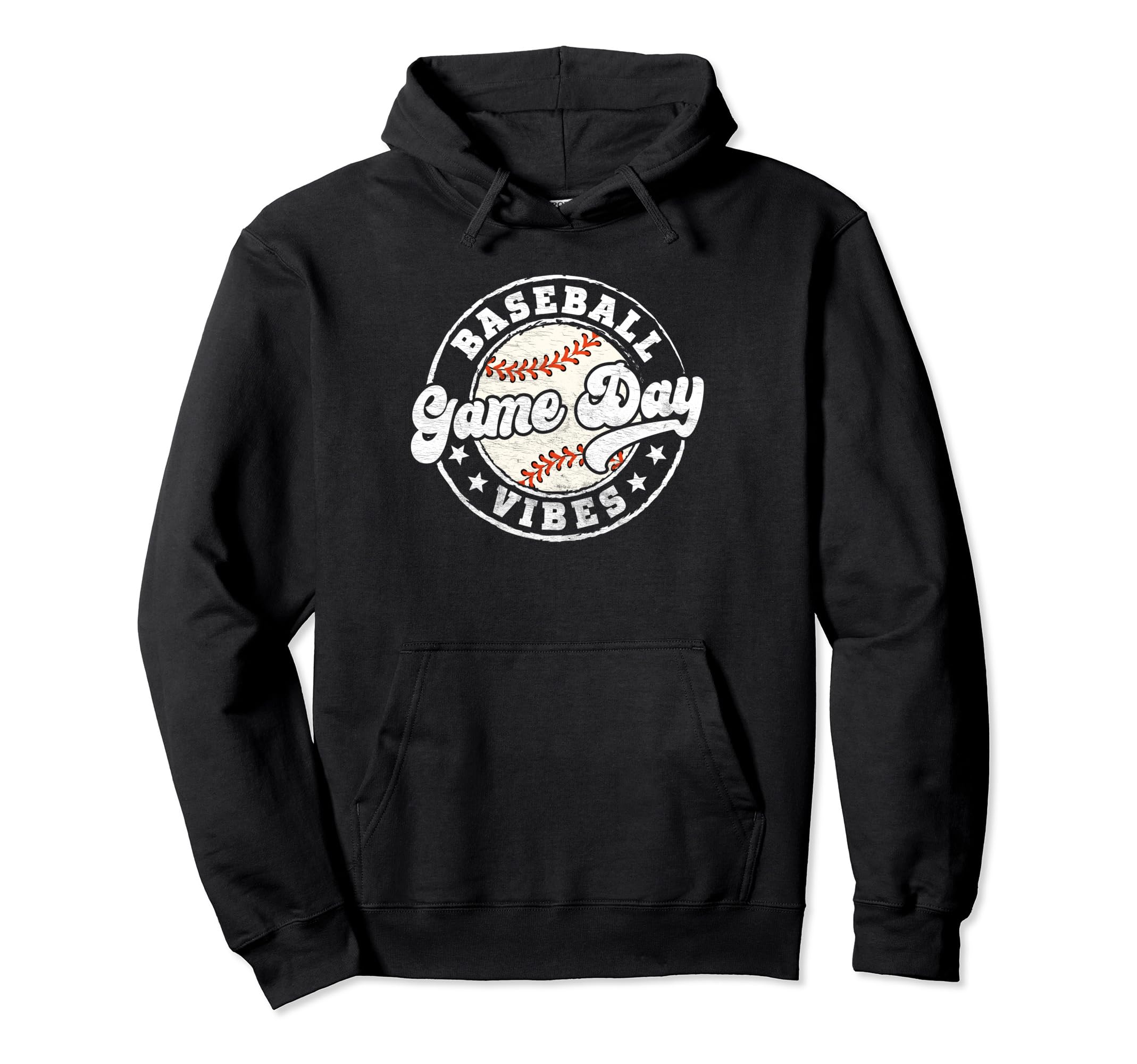 Baseball Game Day Vibes Matching Hoodie - Fun Novelty Design Men Women - T-Shirt, Sweatshirt, Hoodie