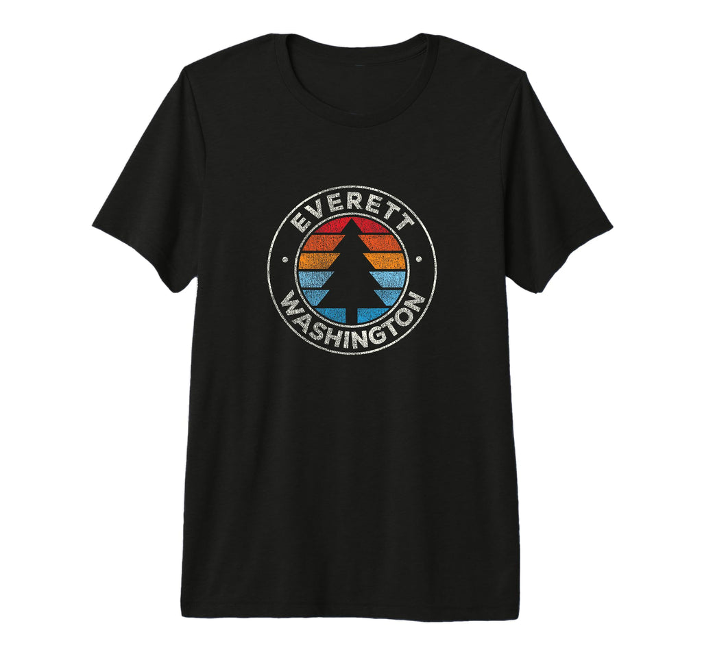Everett Washington Wa 70S Tri Blend T-Shirt - Aesthetic Graphic Men Women - T-Shirt, Sweatshirt, Hoodie