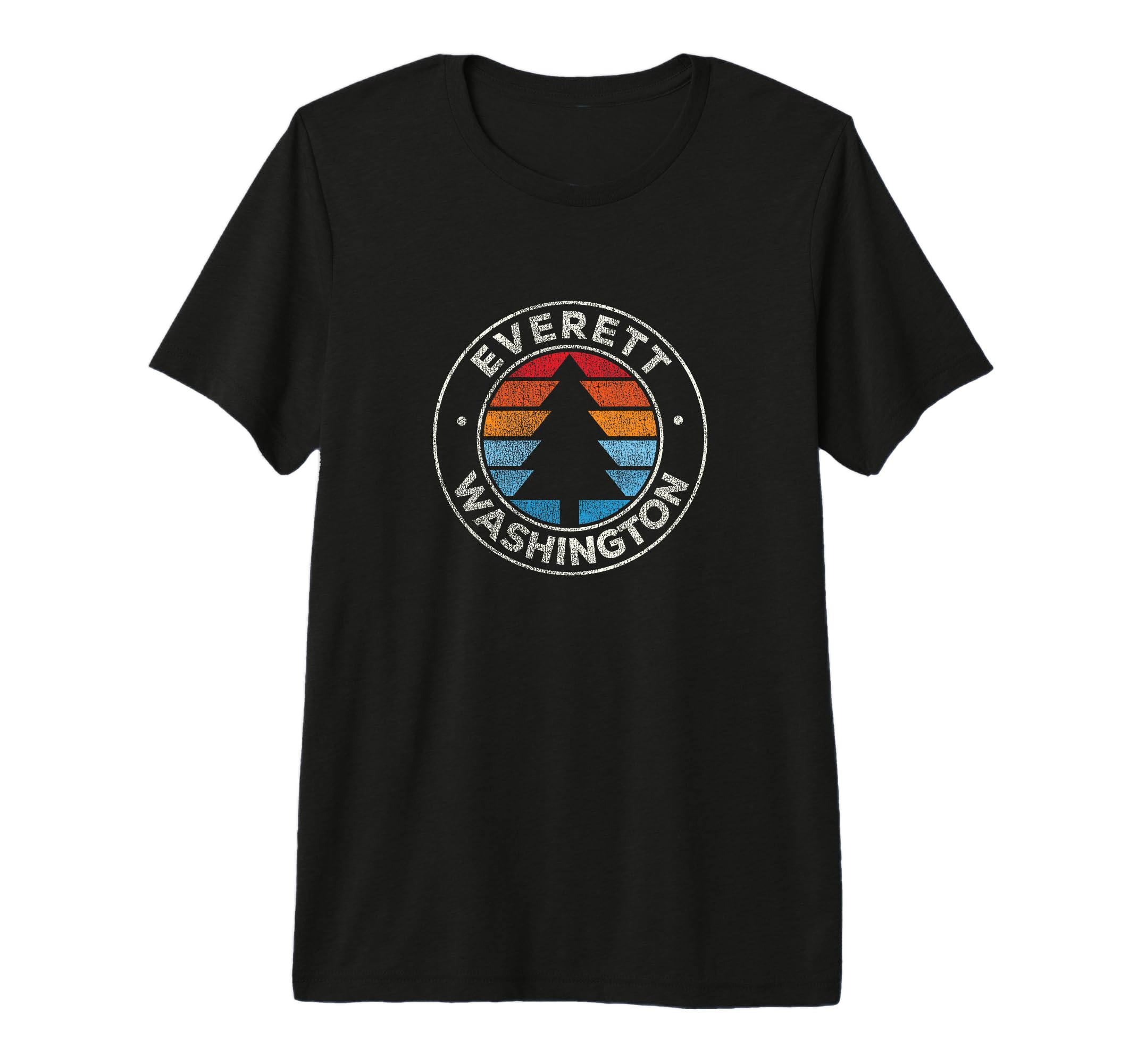 Everett Washington Wa 70S Tri Blend T-Shirt - Aesthetic Graphic Men Women - T-Shirt, Sweatshirt, Hoodie
