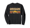 Oregon Mountain Sunset 70S State Sweatshirt - Minimalist Print Men Women - T-Shirt, Sweatshirt, Hoodie