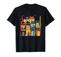 Mid Century Modern Cats 50S 60S T-Shirt - Aesthetic Graphic Unisex - T-Shirt, Sweatshirt, Hoodie
