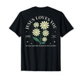 Back Jesus Loves You 1 John 4 19 Boho T-Shirt - Custom Art Print Unisex - T-Shirt, Sweatshirt, Hoodie
