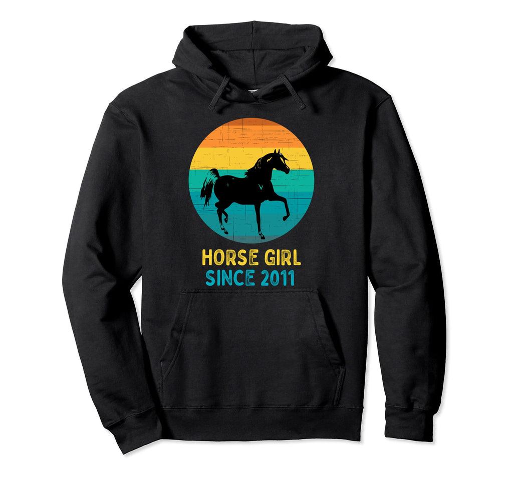 Horse Since 2011 Distressed Hoodie - Casual Everyday Wear Men Women - T-Shirt, Sweatshirt, Hoodie