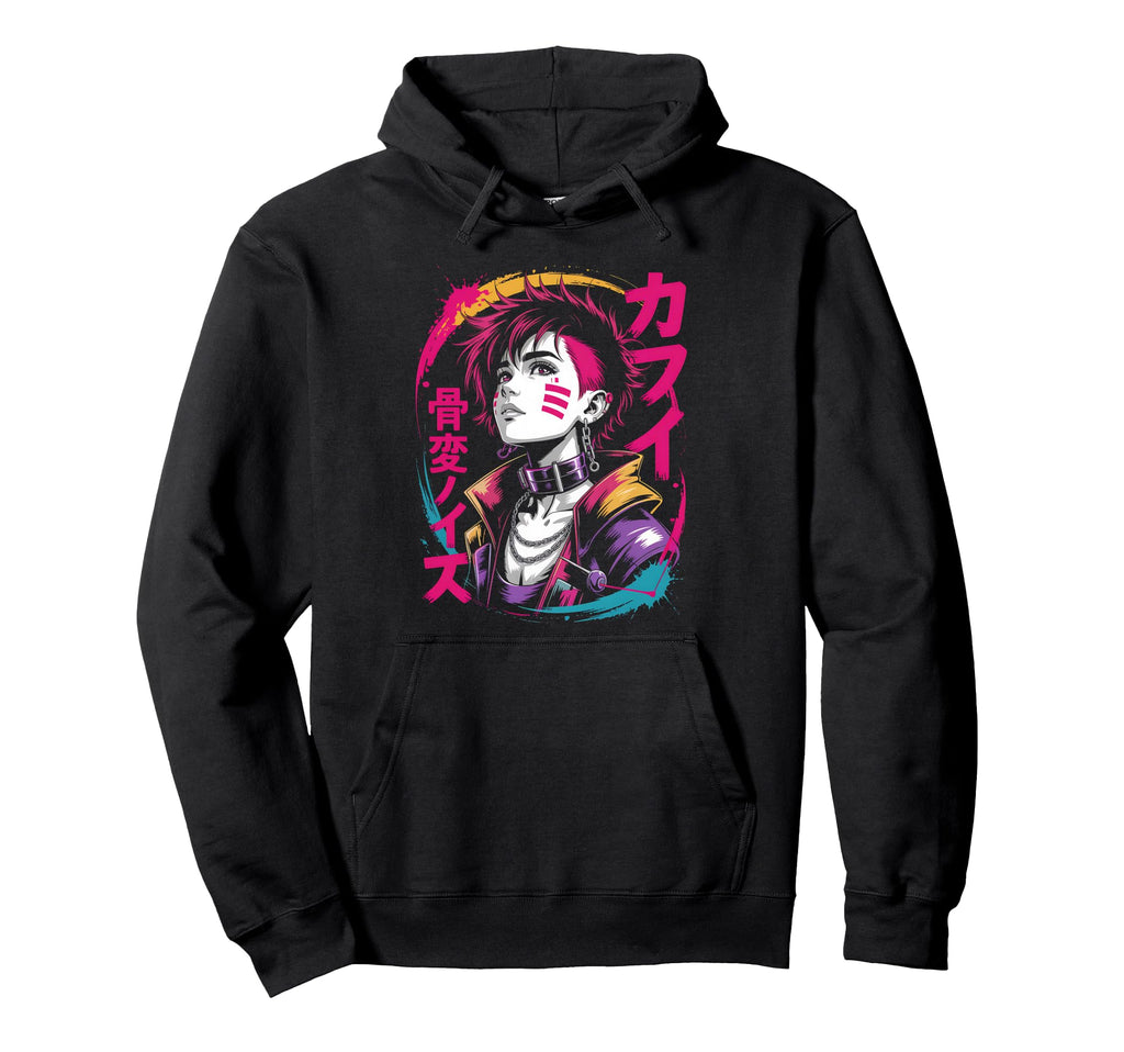 Anime Manga Cyberpunk Japanese Streetwear Hoodie - Minimalist Print Unisex - T-Shirt, Sweatshirt, Hoodie